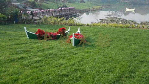 3.5M兩頭尖綠色裝飾船